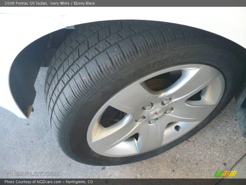 Ivory White / Ebony Black 2008 Pontiac G6 Sedan