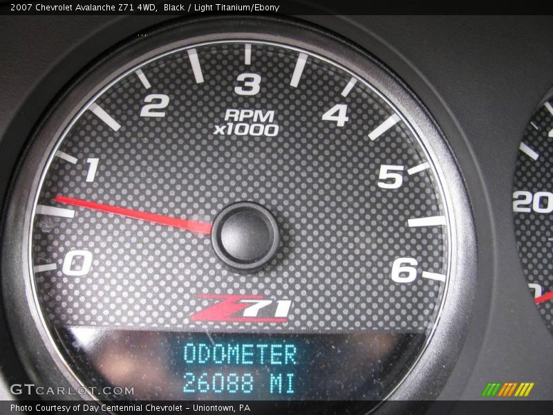 Black / Light Titanium/Ebony 2007 Chevrolet Avalanche Z71 4WD