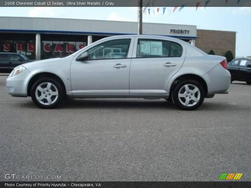 Ultra Silver Metallic / Gray 2008 Chevrolet Cobalt LS Sedan