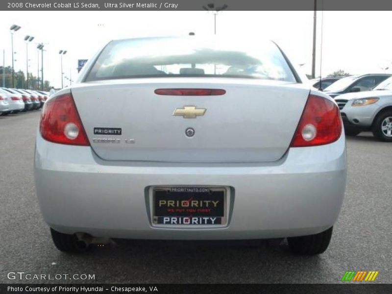 Ultra Silver Metallic / Gray 2008 Chevrolet Cobalt LS Sedan