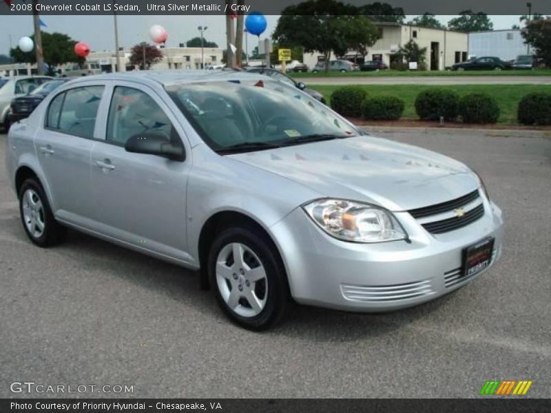 Ultra Silver Metallic / Gray 2008 Chevrolet Cobalt LS Sedan