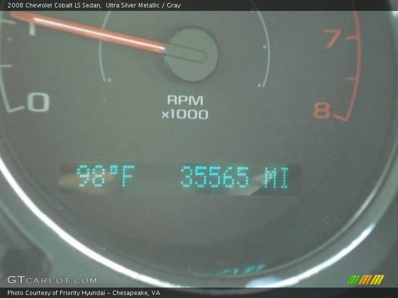 Ultra Silver Metallic / Gray 2008 Chevrolet Cobalt LS Sedan