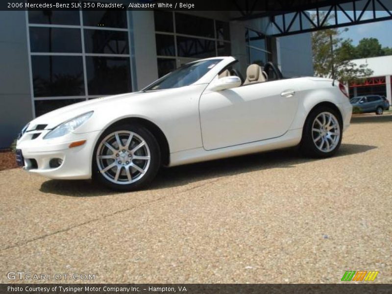 Alabaster White / Beige 2006 Mercedes-Benz SLK 350 Roadster