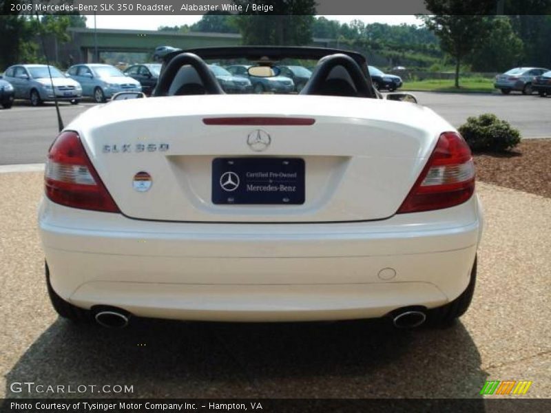 Alabaster White / Beige 2006 Mercedes-Benz SLK 350 Roadster