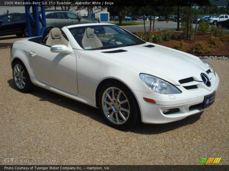 Alabaster White / Beige 2006 Mercedes-Benz SLK 350 Roadster