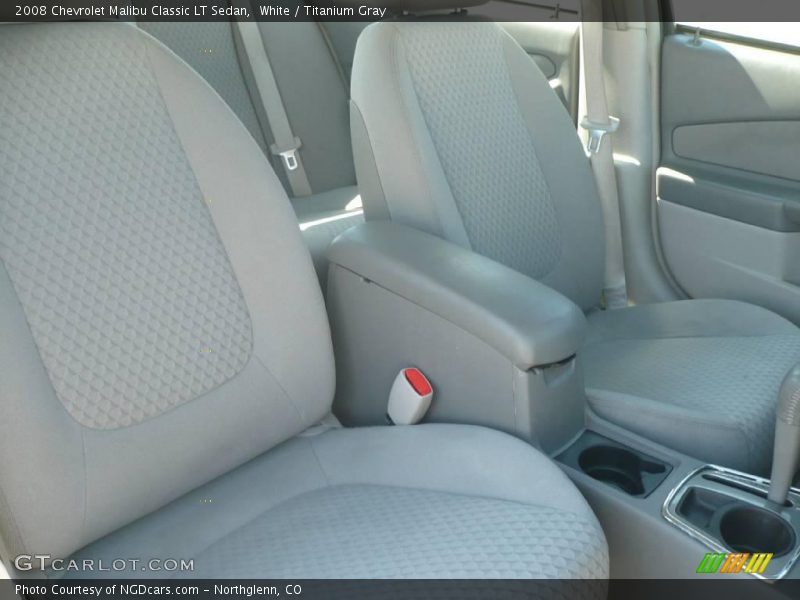 White / Titanium Gray 2008 Chevrolet Malibu Classic LT Sedan
