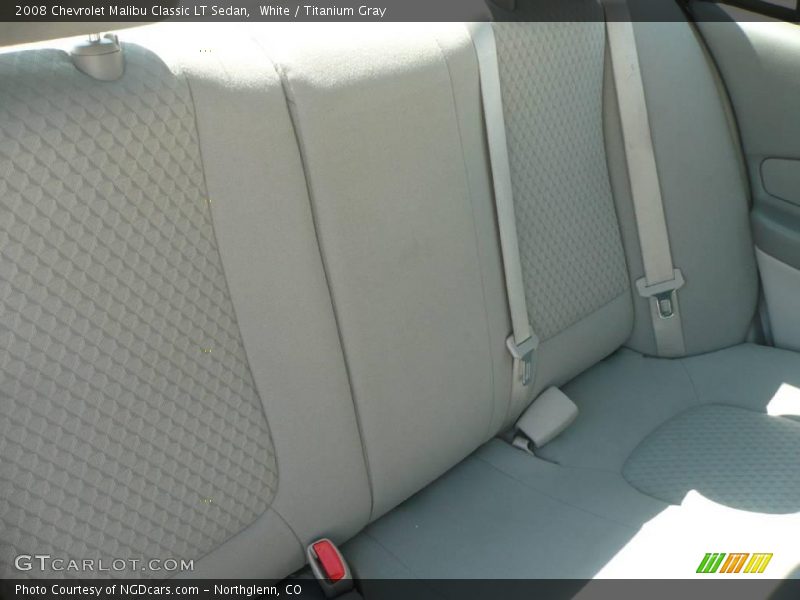 White / Titanium Gray 2008 Chevrolet Malibu Classic LT Sedan