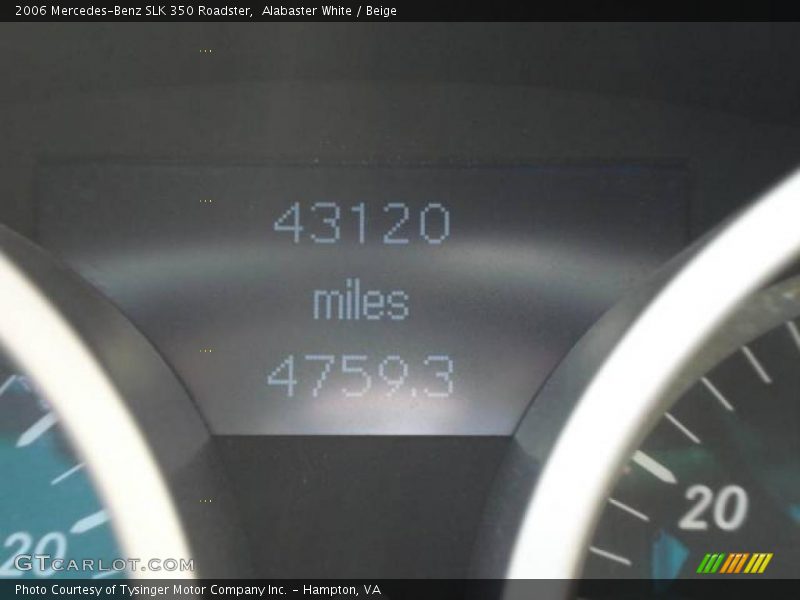 Alabaster White / Beige 2006 Mercedes-Benz SLK 350 Roadster
