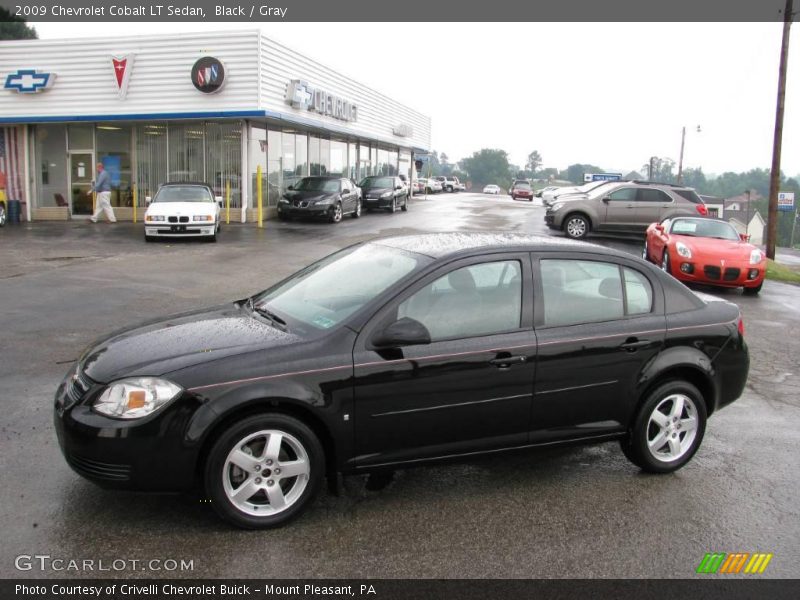 Black / Gray 2009 Chevrolet Cobalt LT Sedan