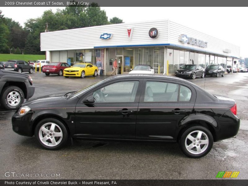 Black / Gray 2009 Chevrolet Cobalt LT Sedan