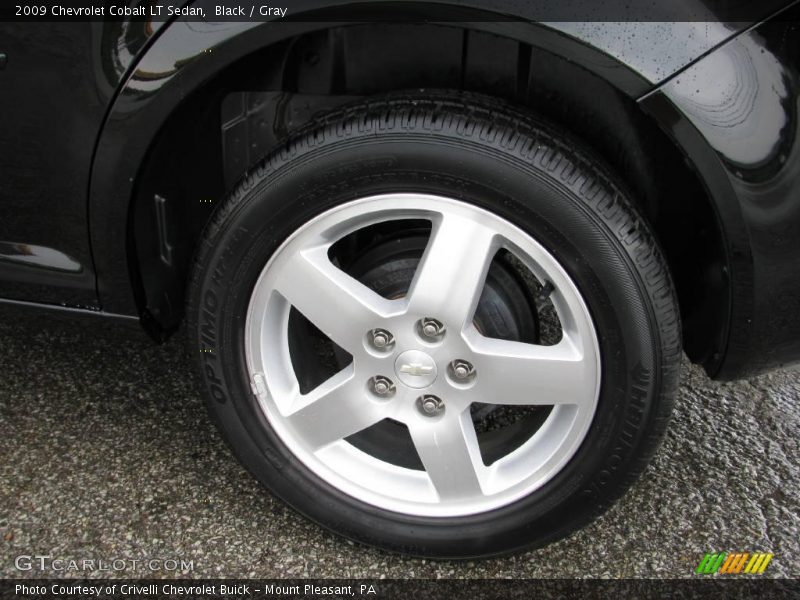 Black / Gray 2009 Chevrolet Cobalt LT Sedan