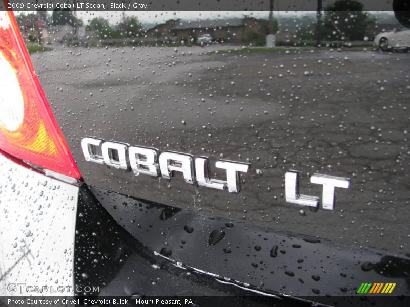 Black / Gray 2009 Chevrolet Cobalt LT Sedan