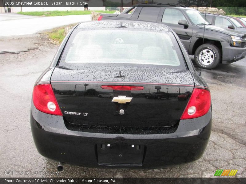 Black / Gray 2009 Chevrolet Cobalt LT Sedan