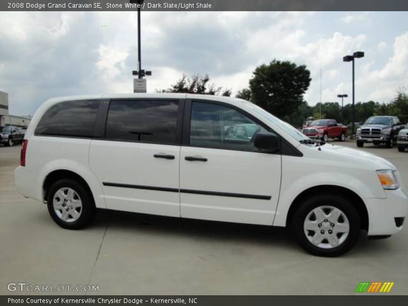 Stone White / Dark Slate/Light Shale 2008 Dodge Grand Caravan SE