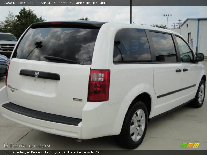 Stone White / Dark Slate/Light Shale 2008 Dodge Grand Caravan SE