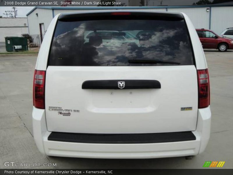 Stone White / Dark Slate/Light Shale 2008 Dodge Grand Caravan SE