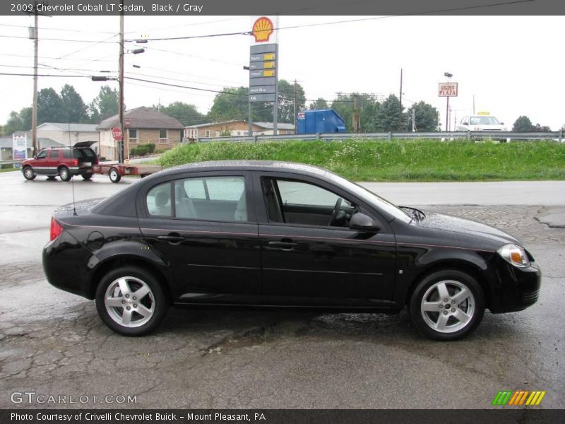 Black / Gray 2009 Chevrolet Cobalt LT Sedan