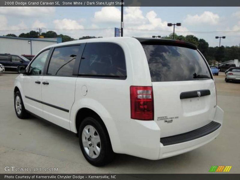 Stone White / Dark Slate/Light Shale 2008 Dodge Grand Caravan SE