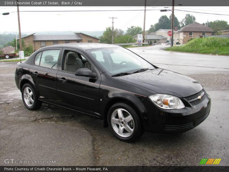 Black / Gray 2009 Chevrolet Cobalt LT Sedan