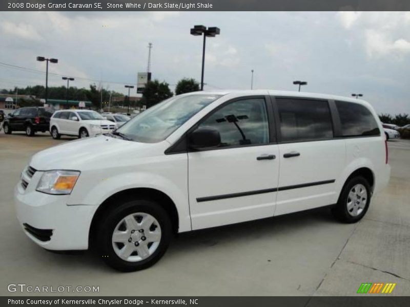 Stone White / Dark Slate/Light Shale 2008 Dodge Grand Caravan SE