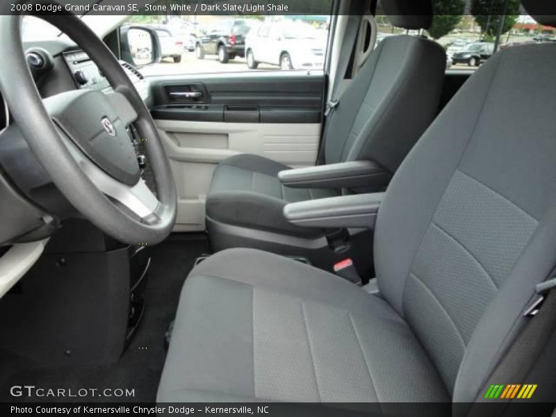 Stone White / Dark Slate/Light Shale 2008 Dodge Grand Caravan SE