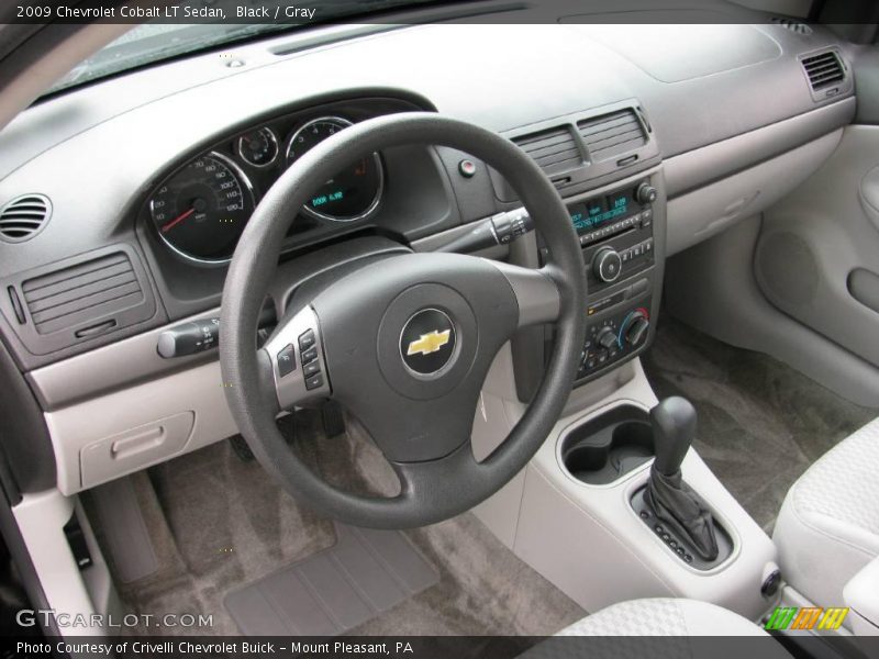 Black / Gray 2009 Chevrolet Cobalt LT Sedan