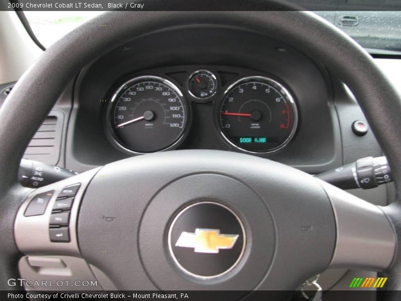 Black / Gray 2009 Chevrolet Cobalt LT Sedan