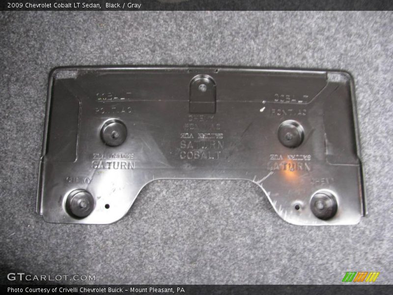 Black / Gray 2009 Chevrolet Cobalt LT Sedan