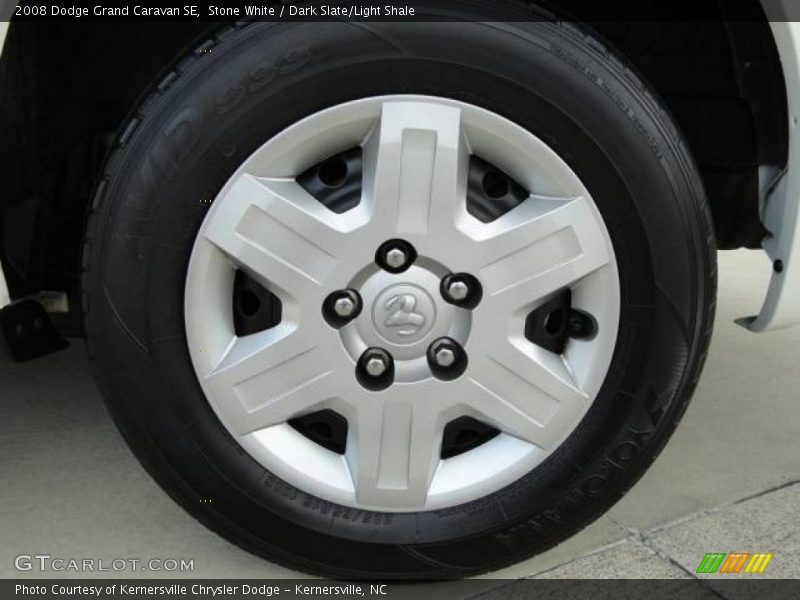 Stone White / Dark Slate/Light Shale 2008 Dodge Grand Caravan SE
