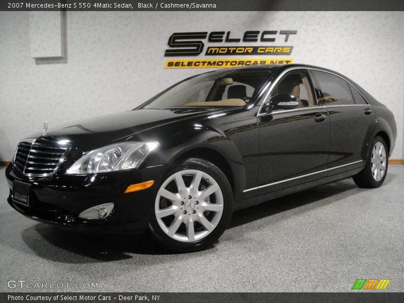 Black / Cashmere/Savanna 2007 Mercedes-Benz S 550 4Matic Sedan