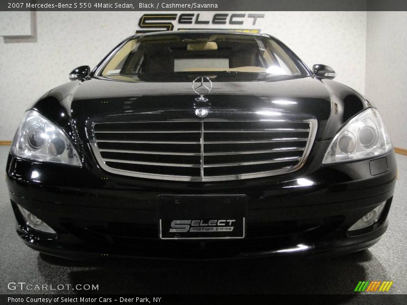 Black / Cashmere/Savanna 2007 Mercedes-Benz S 550 4Matic Sedan