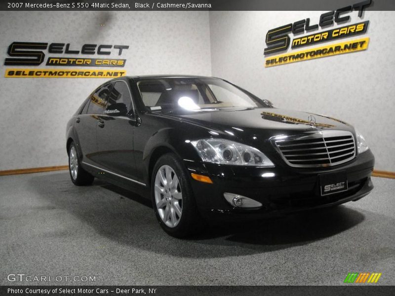 Black / Cashmere/Savanna 2007 Mercedes-Benz S 550 4Matic Sedan