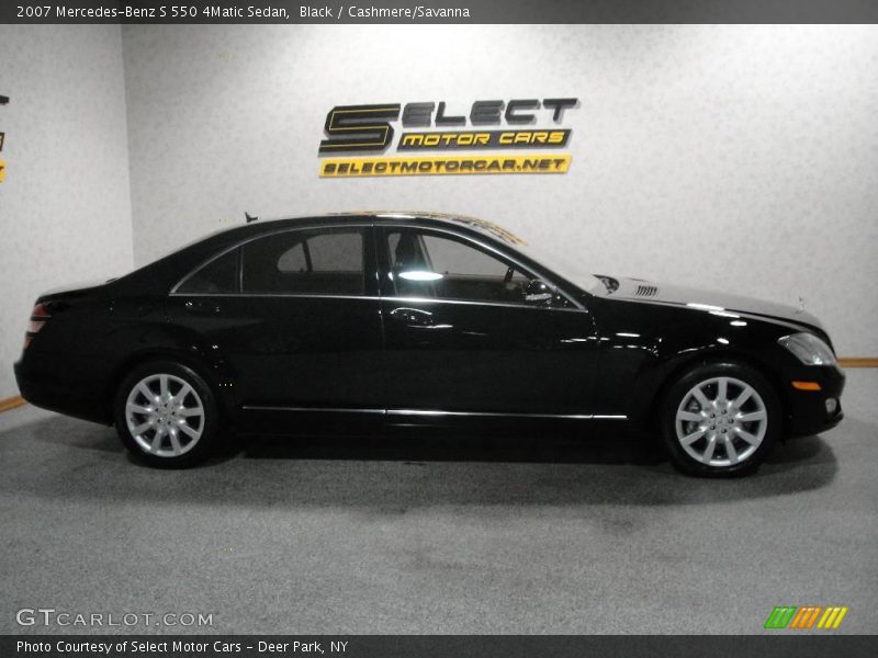 Black / Cashmere/Savanna 2007 Mercedes-Benz S 550 4Matic Sedan