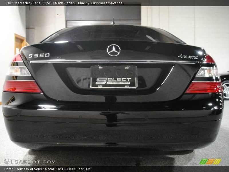 Black / Cashmere/Savanna 2007 Mercedes-Benz S 550 4Matic Sedan