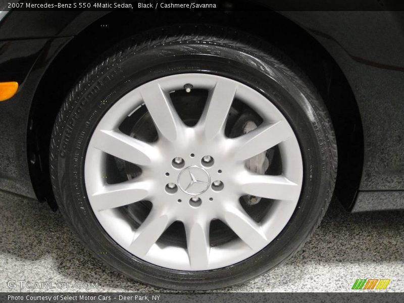 Black / Cashmere/Savanna 2007 Mercedes-Benz S 550 4Matic Sedan