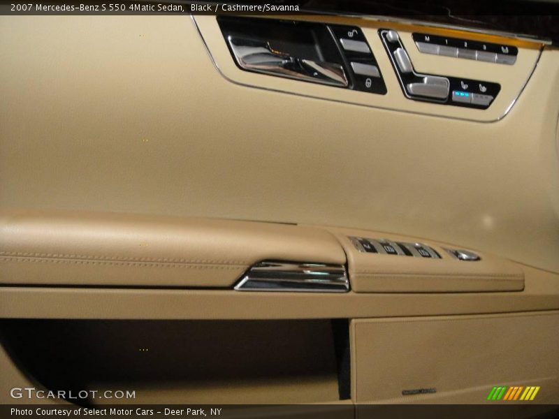 Black / Cashmere/Savanna 2007 Mercedes-Benz S 550 4Matic Sedan