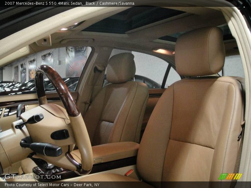 Black / Cashmere/Savanna 2007 Mercedes-Benz S 550 4Matic Sedan