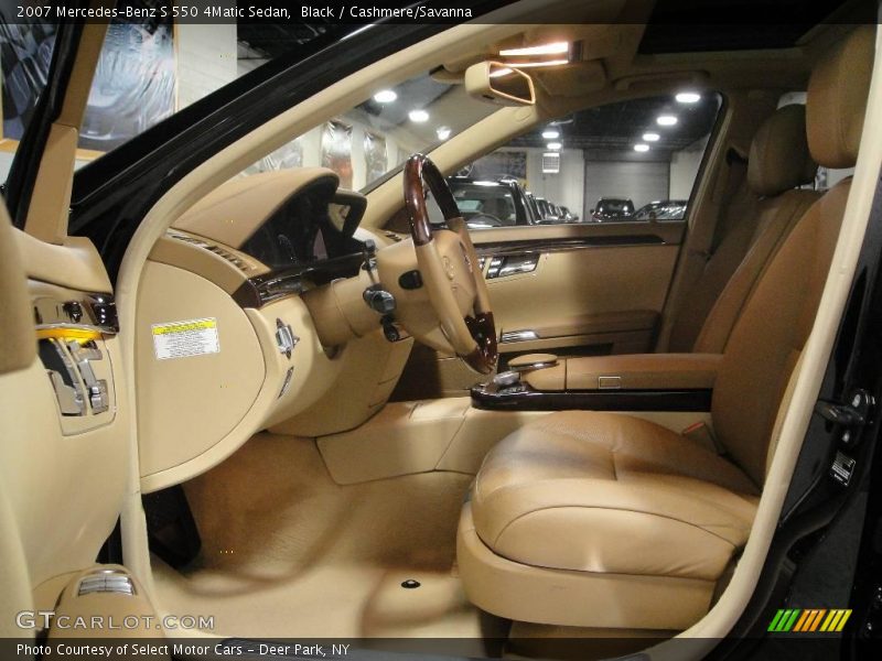 Black / Cashmere/Savanna 2007 Mercedes-Benz S 550 4Matic Sedan