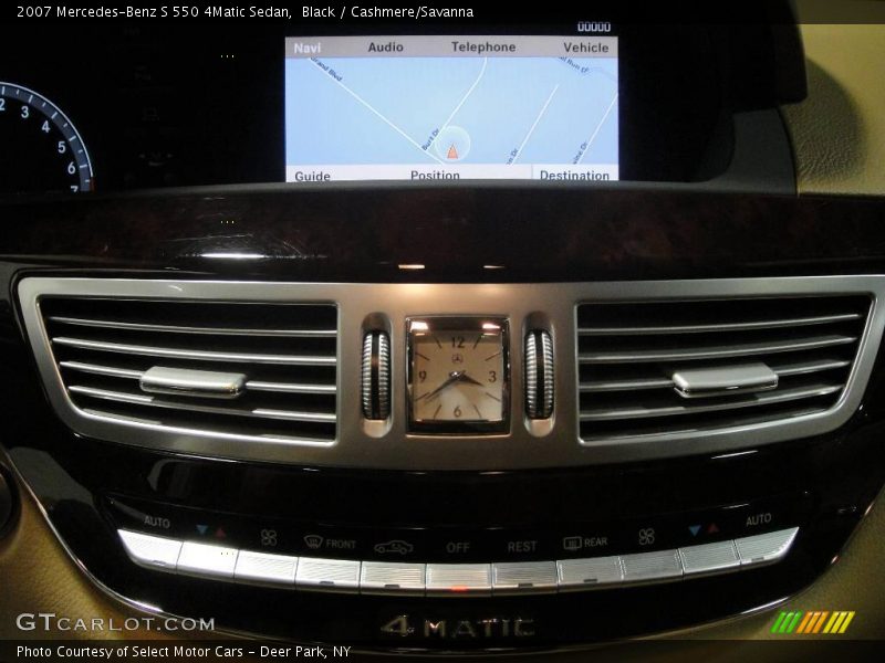 Black / Cashmere/Savanna 2007 Mercedes-Benz S 550 4Matic Sedan