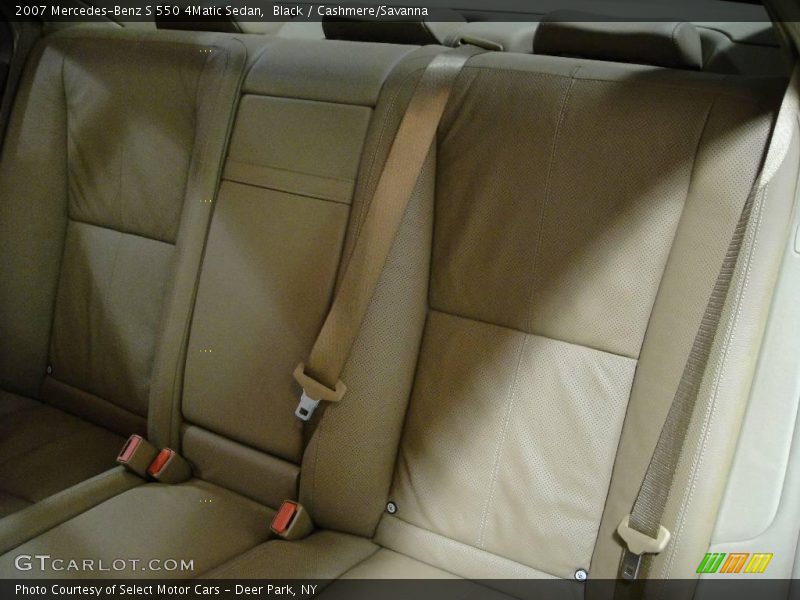 Black / Cashmere/Savanna 2007 Mercedes-Benz S 550 4Matic Sedan