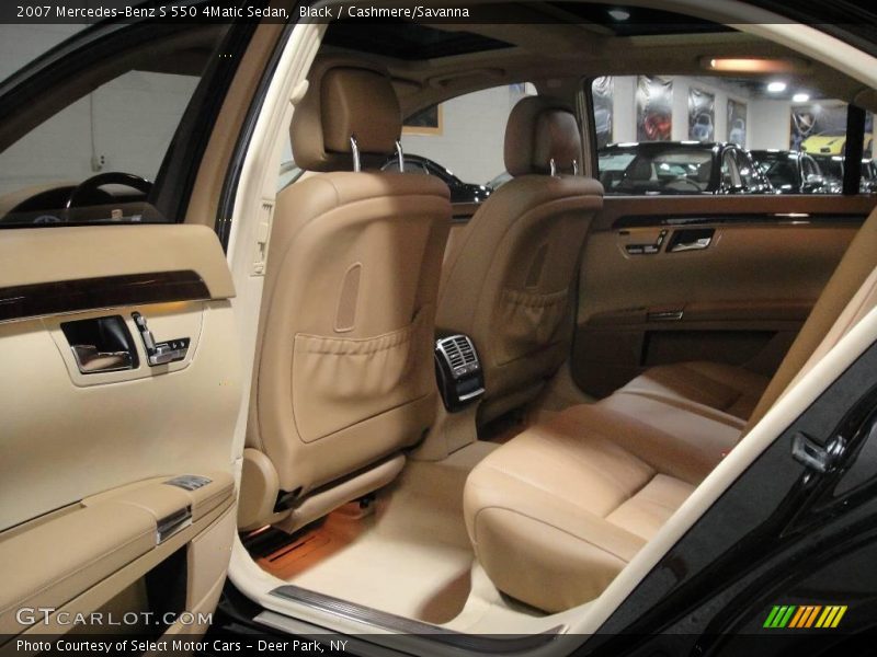 Black / Cashmere/Savanna 2007 Mercedes-Benz S 550 4Matic Sedan