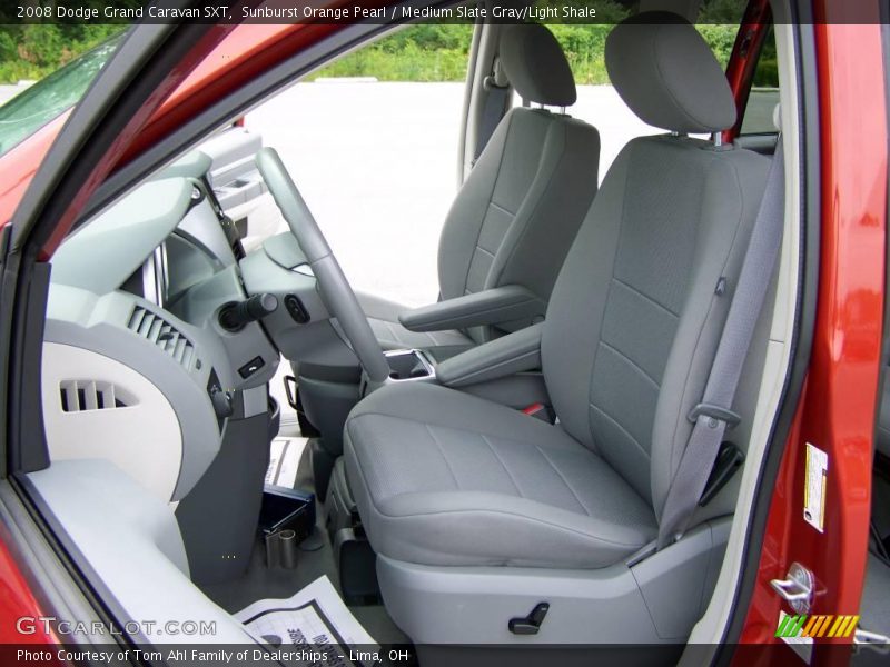 Sunburst Orange Pearl / Medium Slate Gray/Light Shale 2008 Dodge Grand Caravan SXT
