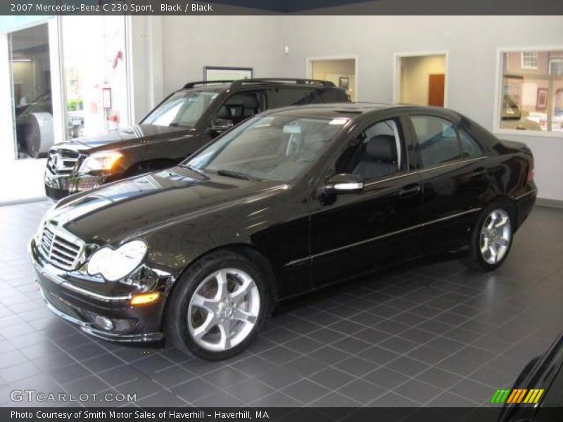 Black / Black 2007 Mercedes-Benz C 230 Sport