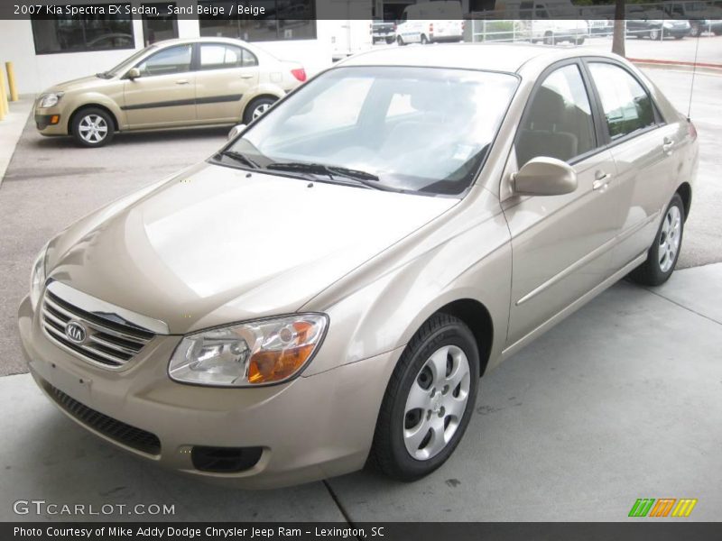 Sand Beige / Beige 2007 Kia Spectra EX Sedan