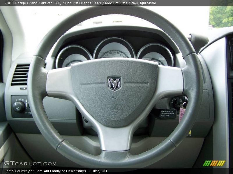 Sunburst Orange Pearl / Medium Slate Gray/Light Shale 2008 Dodge Grand Caravan SXT