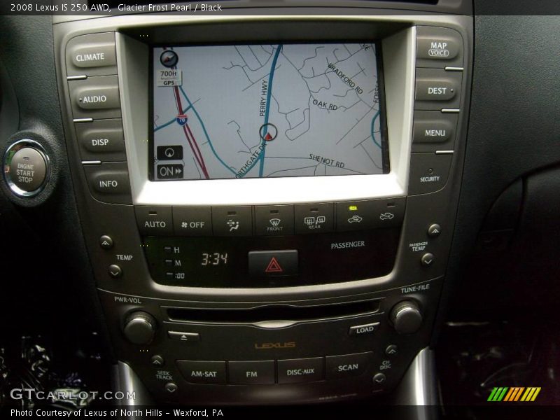Glacier Frost Pearl / Black 2008 Lexus IS 250 AWD