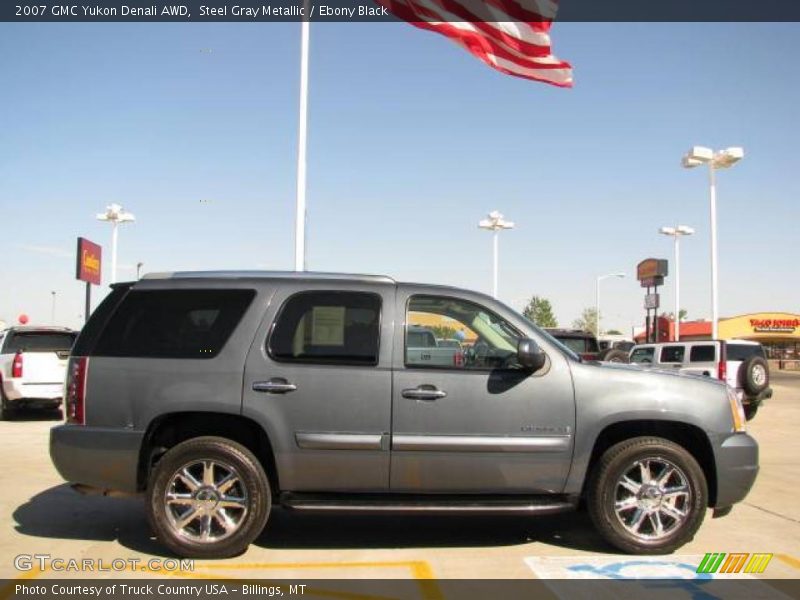 Steel Gray Metallic / Ebony Black 2007 GMC Yukon Denali AWD