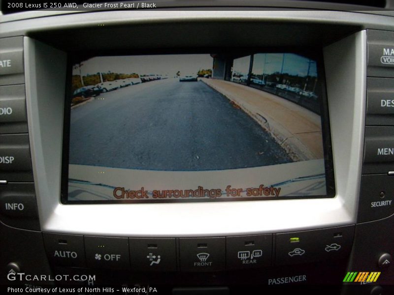 Glacier Frost Pearl / Black 2008 Lexus IS 250 AWD