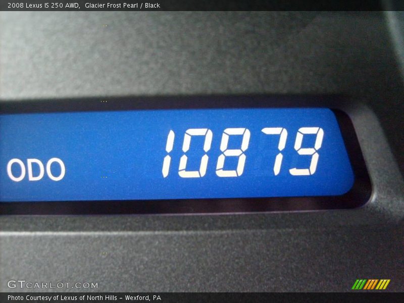 Glacier Frost Pearl / Black 2008 Lexus IS 250 AWD