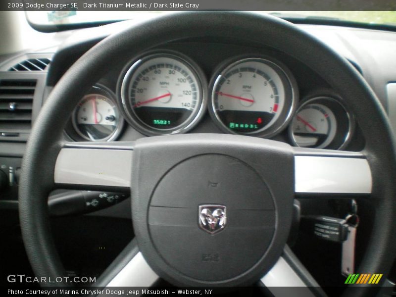 Dark Titanium Metallic / Dark Slate Gray 2009 Dodge Charger SE